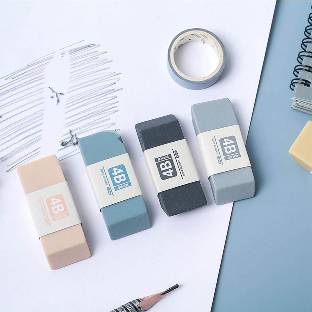 Cục tẩy bút chì 4B bằng nhựa mềm dễ thương