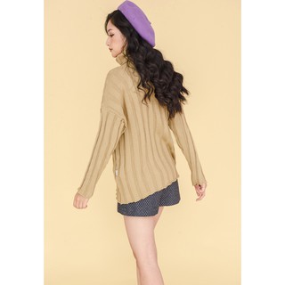 20 Again - Áo Len Cổ Gập Poly Cotton