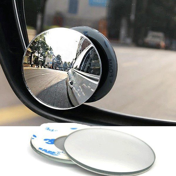 Bộ 2 Gương cầu lồi gắn kính hậu ô tô xoay 360 xóa điểm mù