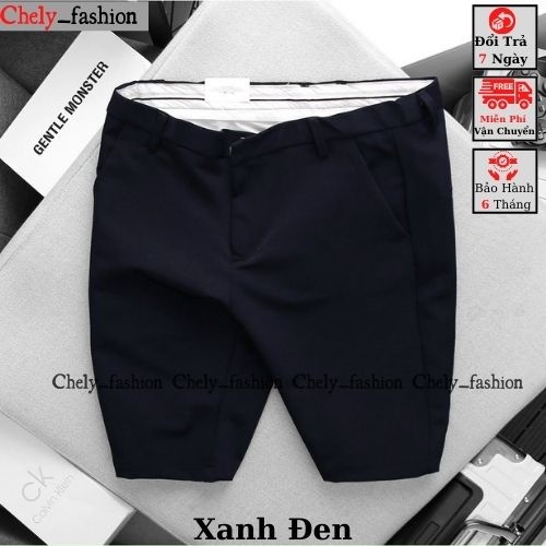 Quần short nam tây âu vải chéo chống nhăn, quần đùi nam dáng âu Hàn Quốc ôm body Chely_fashion