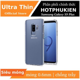 Ốp lưng silicon dẻo trong suốt cho Samsung Galaxy S9 / S9 Plus mỏng 0.6mm chính hãng Ultra Thin
