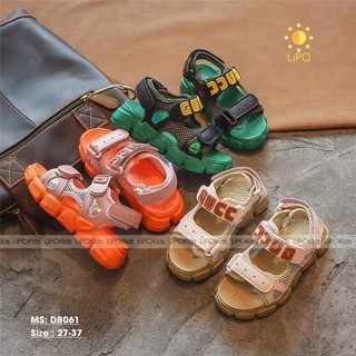 Sandal trẻ em màu lạ đẹp mắt phiên bản Hàn Quốc GUCC
