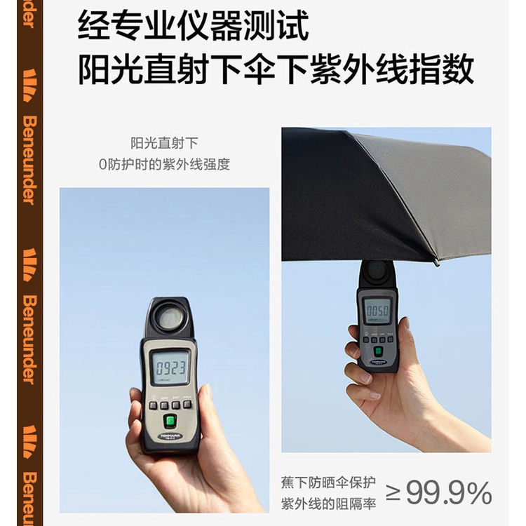 Beneunder Dù Gấp Chống Tia UV 50% Thiết Kế 2 Trong 1 Tiện Dụng