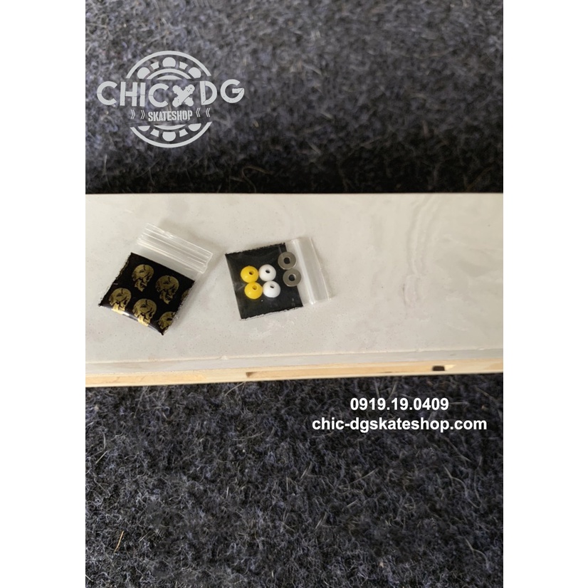 Bushing PRO cho fingerboard - đệm cao su ván tay Chic-DG MỚI - Form Conical và spherical đặc biệt - tặng kèm Washer