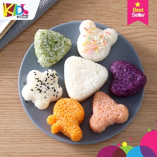 Khuôn làm cơm nắm bento khuôn cơm cho bé hình tam giác làm sushi onigiri nhật bản giúp trẻ ăn dặm NCDC03-SET4KHUON