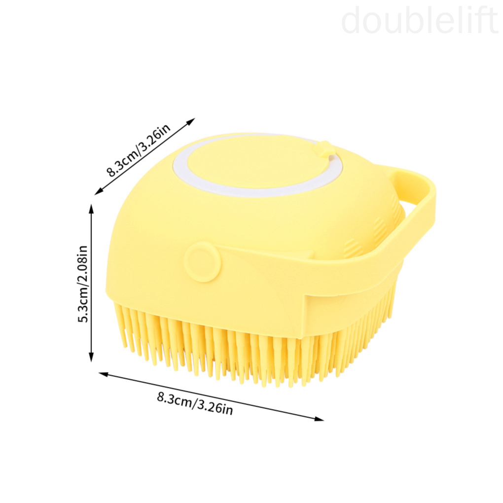 Bàn chải tắm massage cơ thể tẩy tế bào chết bằng silicon cho người lớn và trẻ em