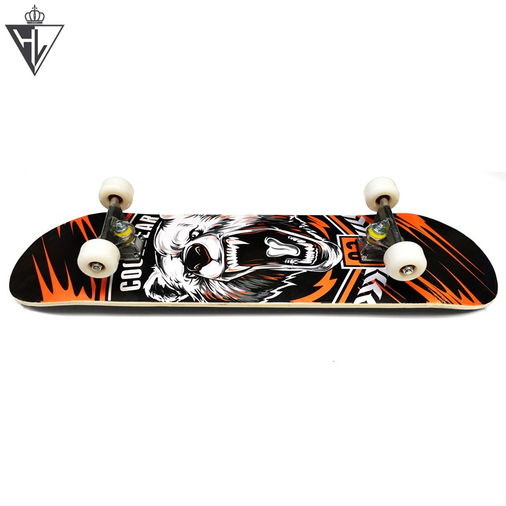 Ván trượt skateboard mặt nhám 7 lớp KeenStore - tặng kèm dụng cụ vặn ván