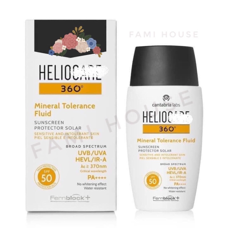 [Trả order] Kem chống nắng Helio Mineral Tolerance và Water Gel 50ml
