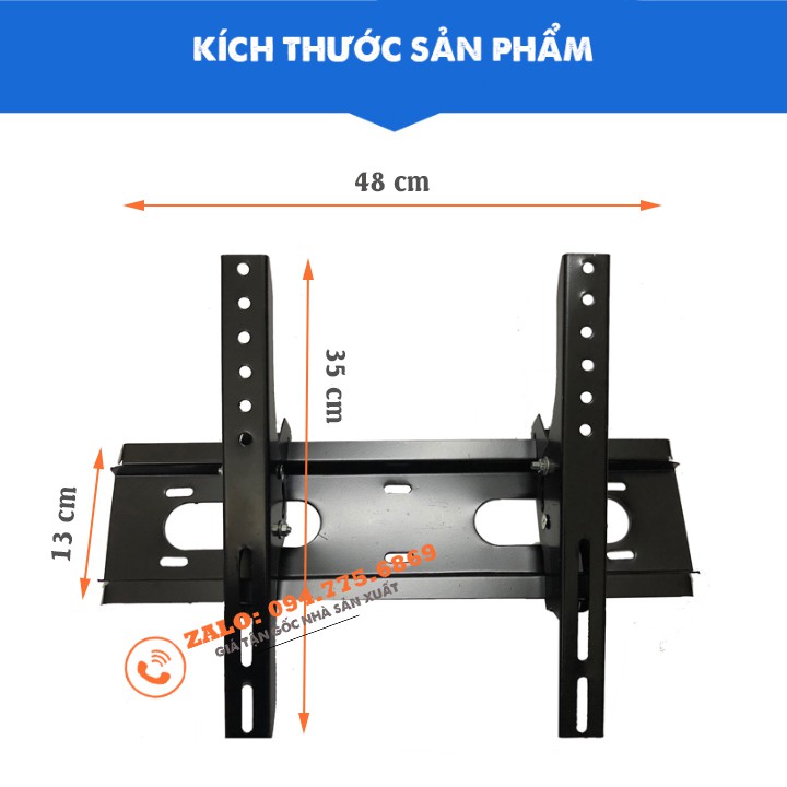 Giá Treo Tivi Gật Gù 32 - 40 - 43 Inch - Giá Treo Tivi Nghiêng Điều Chỉnh Độ Nghiêng 20 Độ