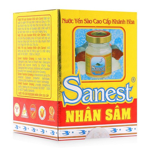 Combo 10 lọ Nhân sâm Yến sào Sanest Khánh Hòa *70ml