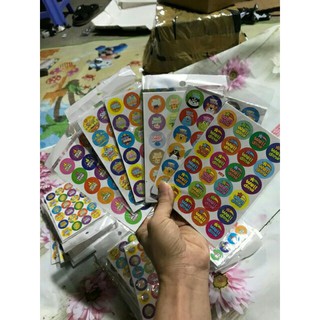 Sticker khen thưởng mẫu xinh cute giao mẫu ngẫu nhiên