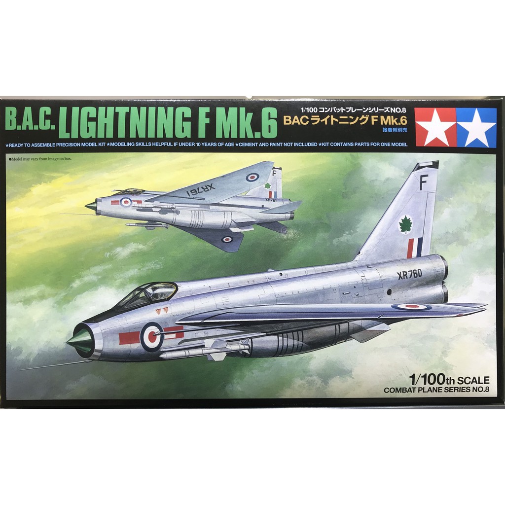 61608 Mô hình máy bay quân sự 1/100 SCALE B.A.C. LIGHTNING F Mk.6  - GDC