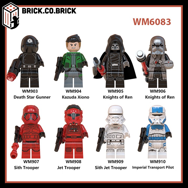 WM6083 (CÓ SẴN) - Đồ chơi lắp ráp mô hình lego và minifigure Star Wars, Chiến tranh giữa các vì sao.