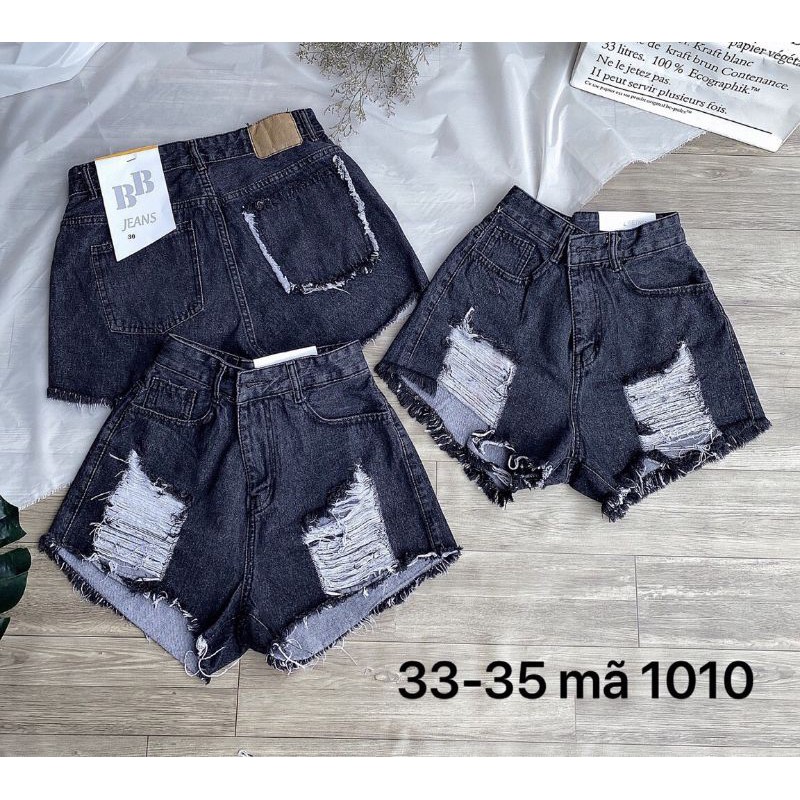 SIZE 30_35] SORT JEAN XÁM RÁCH BIGSIZE LƯNG CAO