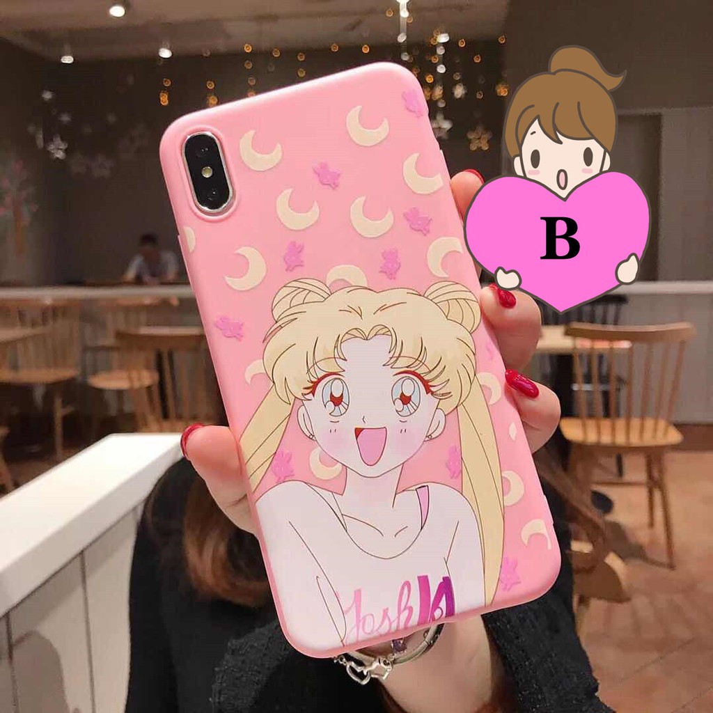 Fro OPPO A71/F5/A79/A83&A1 Cute Anime Thủy thủ mặt trăng di động Shell