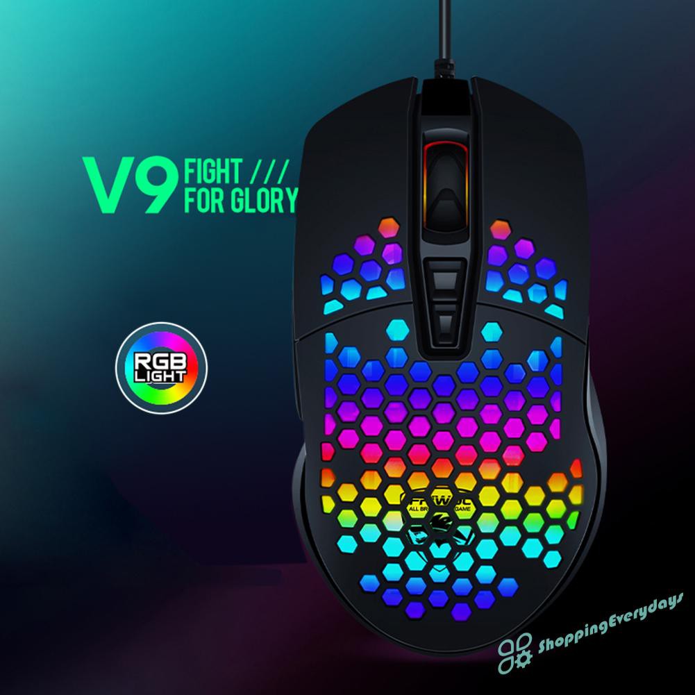 Chuột Gaming Sv V9 Quang Học Có Dây 4000dpi