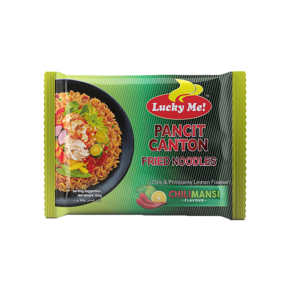 [Mã FMCGMALL -8% đơn 250K] Lốc 6 gói mì xào Pancit Canton hương vị chua cay Chilimansi Lucky Me 60g | BigBuy360 - bigbuy360.vn