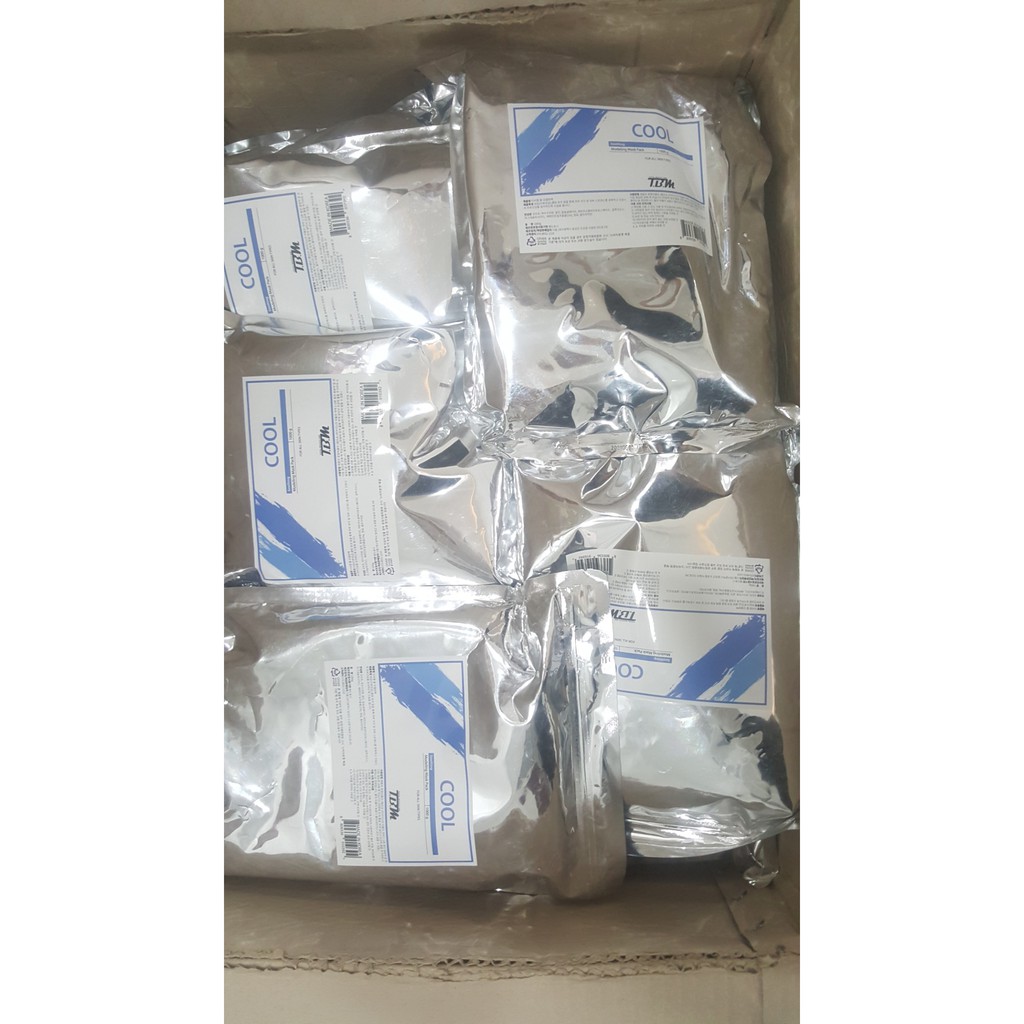 Bột Mặt Nạ Dẻo Cool TBM, Mặt Nạ Hàn Quốc Bạc Hà 1000g - Làm Mát, Làm Dịu, Dưỡng Da Cho Da Dầu, Mụn