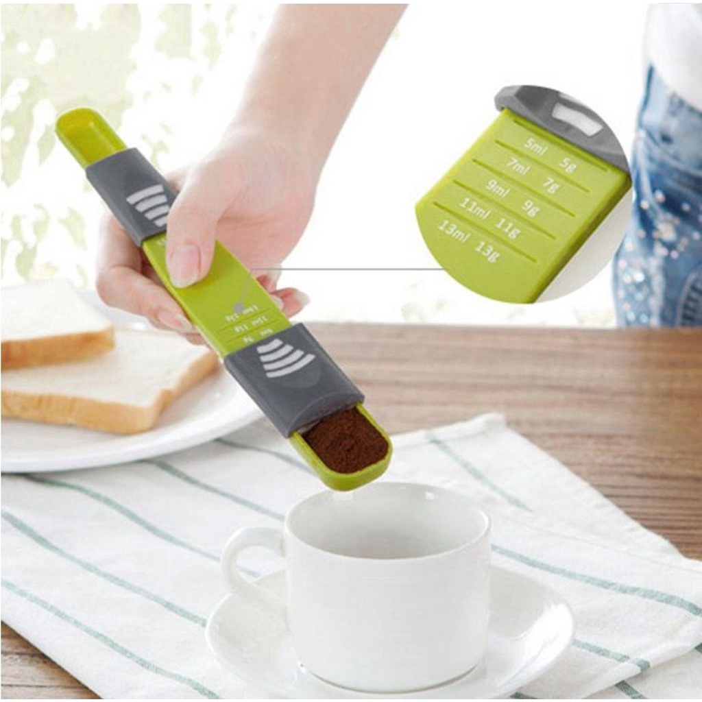 Muỗng Nhựa Đo Lường 8 Cấp Độ 1-13 G / ML Hai Đầu Tiện Dụng