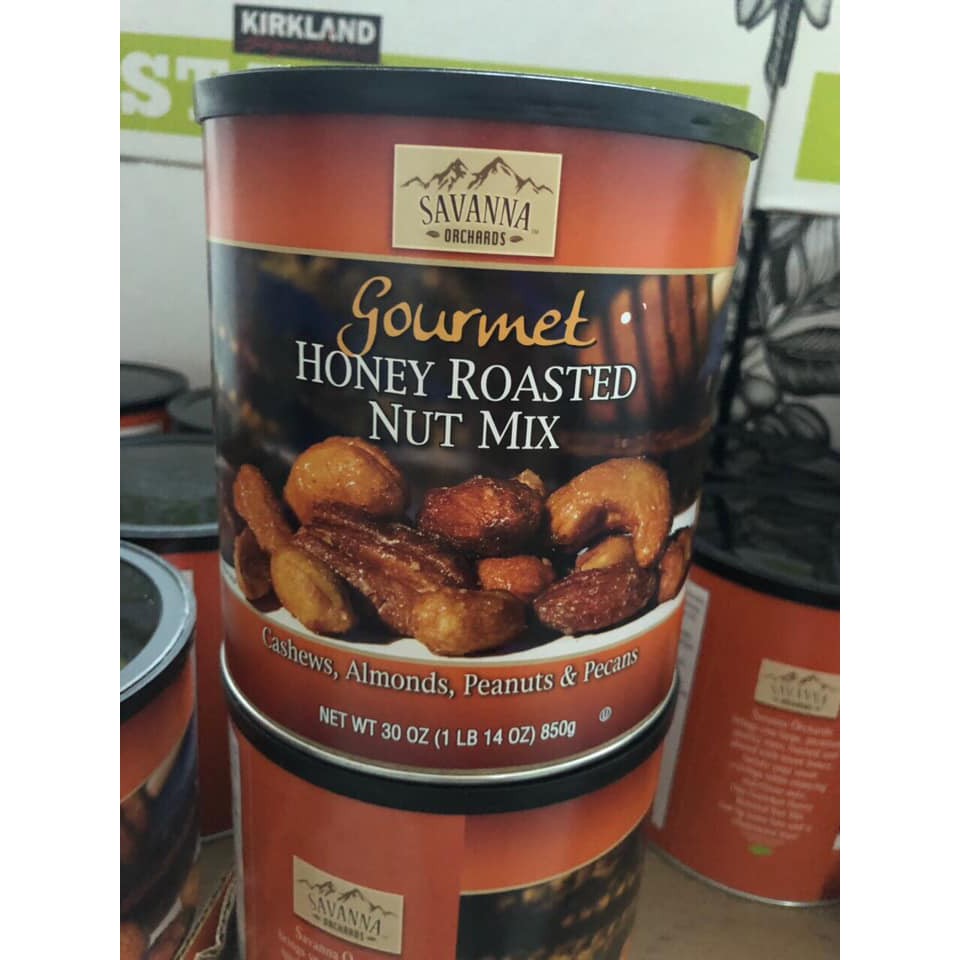 Mix Nut Hạt Hỗn Hợp Tẩm Mật Ong Savanna Orchards Honey Roasted Nut Mix 850g