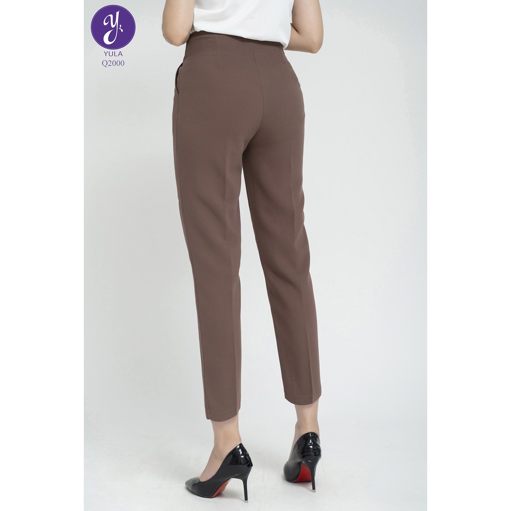 Quần Tây Nữ Công Sở Khoá Sườn Cạp Cao Phom Âu Chất Vải Co Giãn Q21.01 | BigBuy360 - bigbuy360.vn
