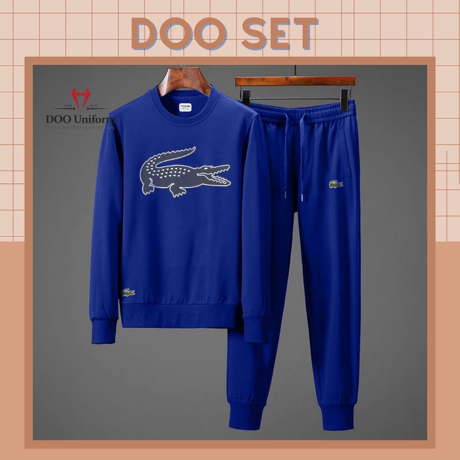[DOO SET] Thời trang nam mùa đông in hình cá sấu