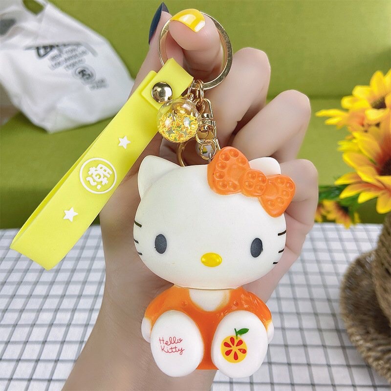Móc Khoá Hoạt Hình Kèm Chuông Kittyy Cực Cute
