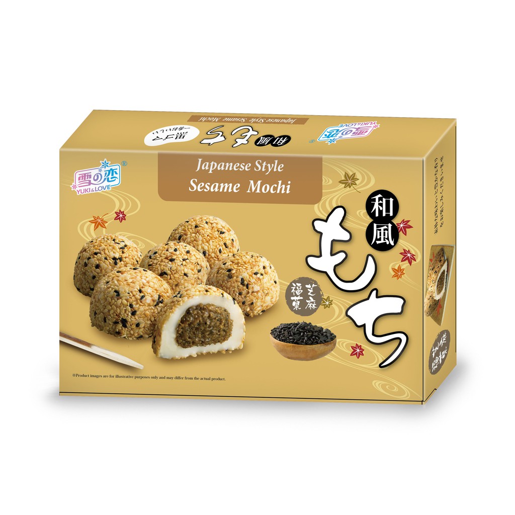 Bánh mochi Yuki & Love nhân mè 210g