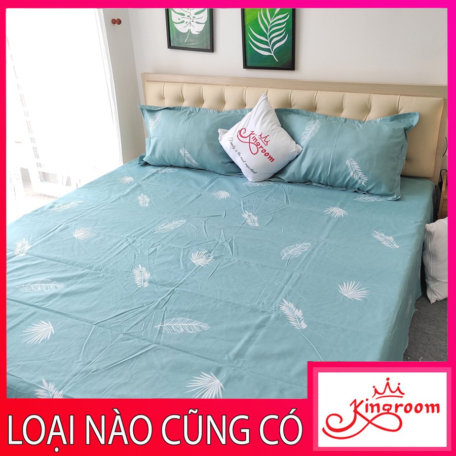 Bộ ga gối 3 món Cotton C824 Kingroom đủ kích thước trải nệm 1m2, 1m4, 1m6, 1m8, 2m chuyên bộ ga gối cực đẹp