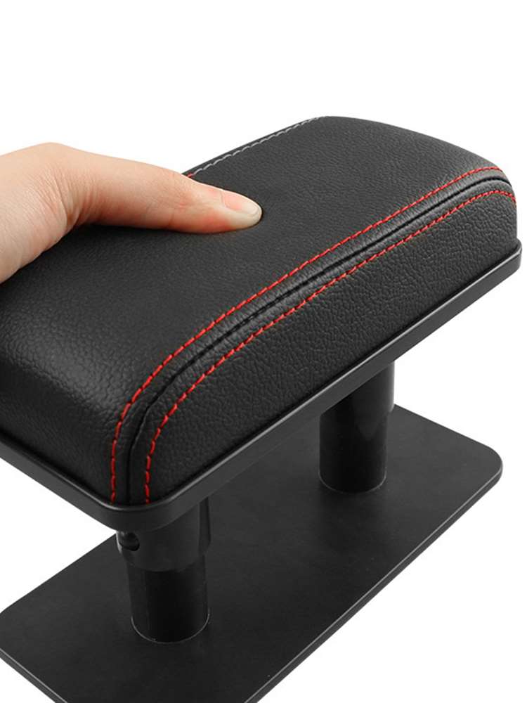 Universal Car Armrest Cushion Pu Leather Elbow Support Mat Main Driver Co-pilot Position Anti-fatigue Armrest Arm Protective Pad