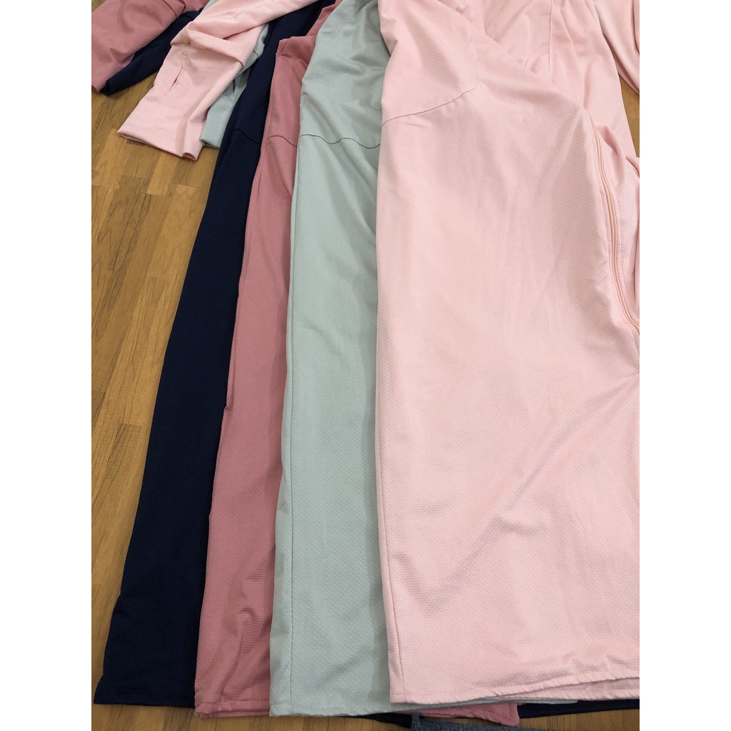 [HOT]Áo chống nắng nữ 2 LỚP,CHỐNG TIA UV50 toàn thân (chất vải Kim cương thông hơi co dãn 4 chiều, che kín mặt màu trơn) | BigBuy360 - bigbuy360.vn