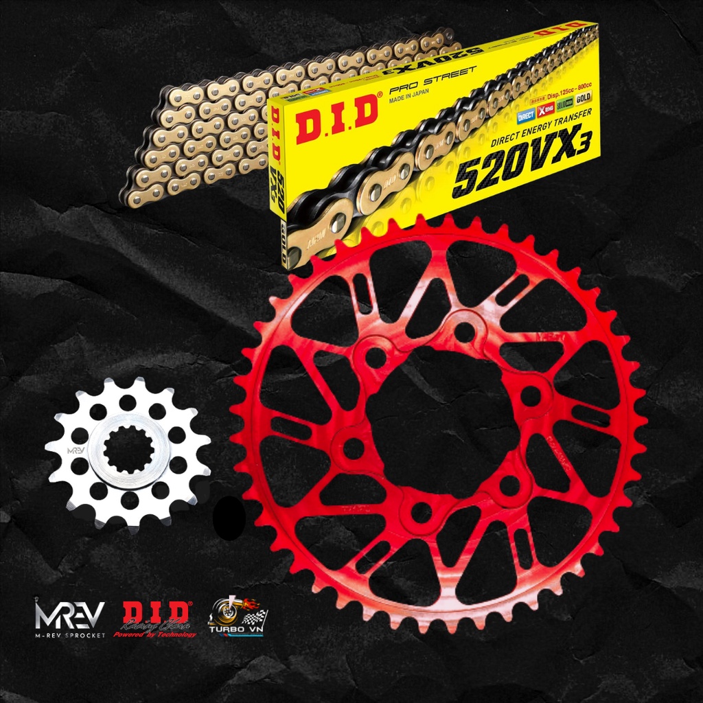 Nhông Sên Dĩa MREV cho xe Kawasaki Ninja 400