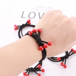 Chun buộc tóc, dây cột tóc hạt charm SC19
