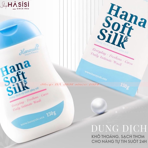 Dung Dịch Vệ Sinh Phụ Nữ - HANAYUKI - Hana Soft &amp; Silk 150g