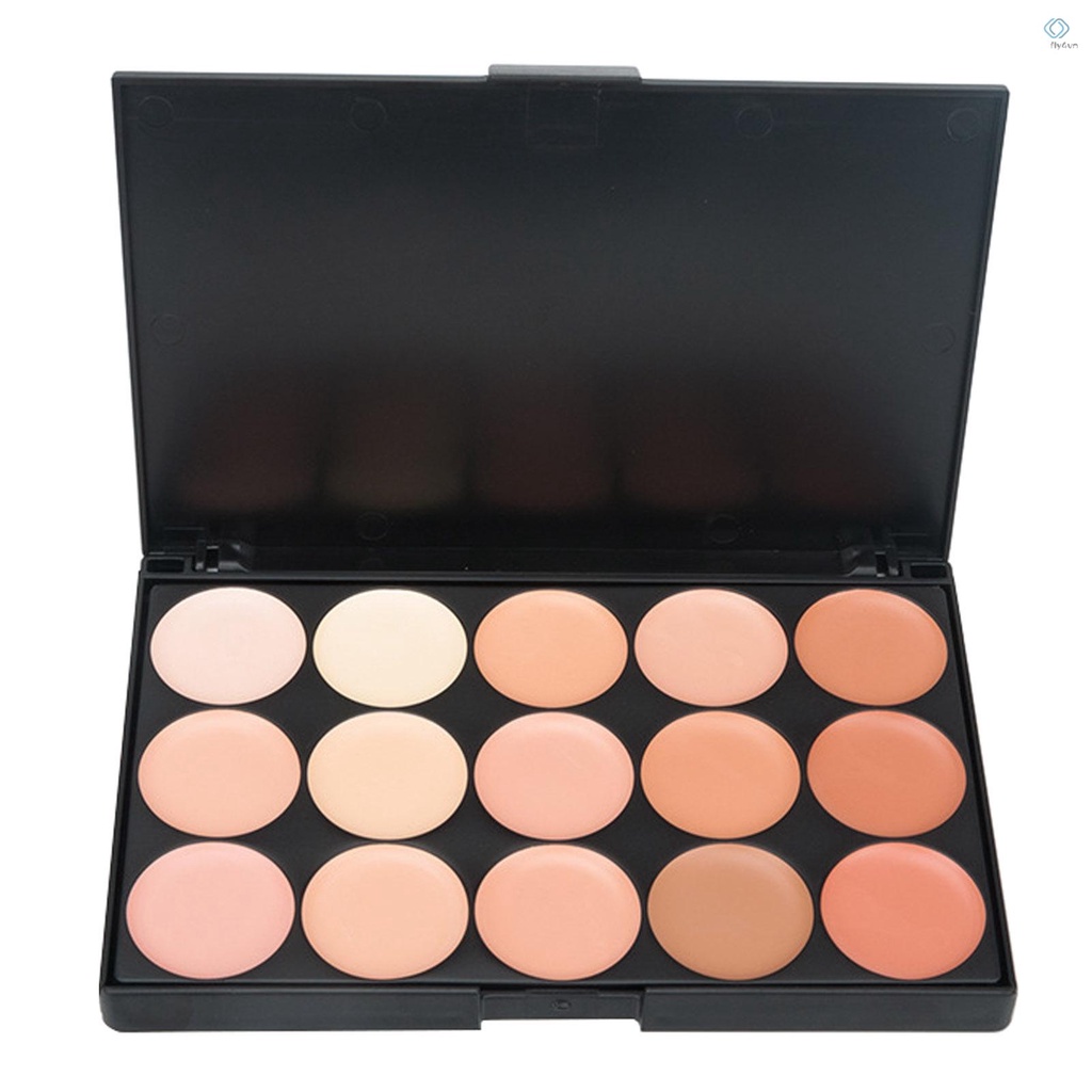 Bảng kem che khuyết điểm 15 màu chống nước chuyên nghiệp
