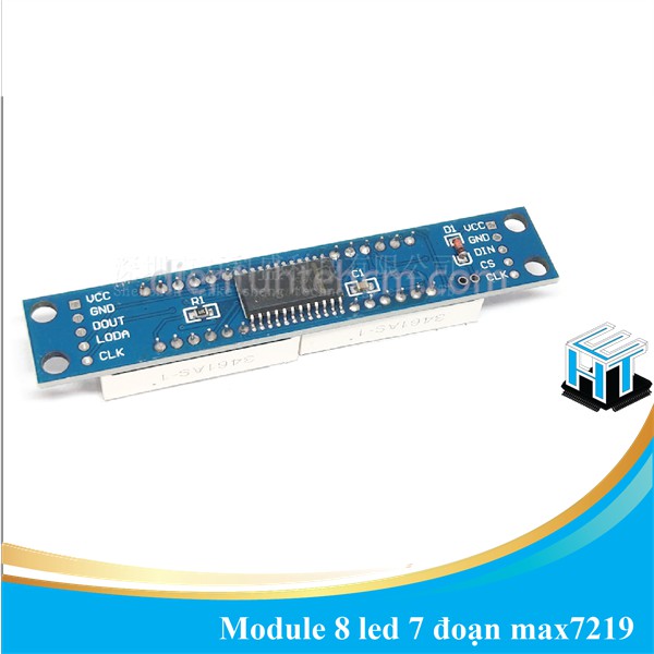 Module 8 led 7 đoạn max7219,Led 7 đoạn được điều khiển chung bởi IC 74HC595