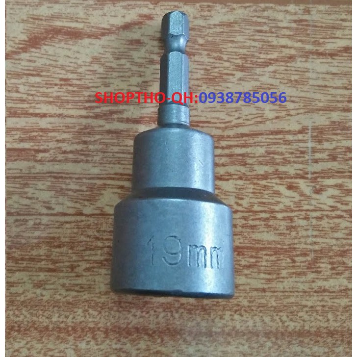 BỘ 16 ĐẦU KHẨU CHÂN LỤC GIÁC DÀI 65MM CÁC KÍCH CỠ 5MM-19MM