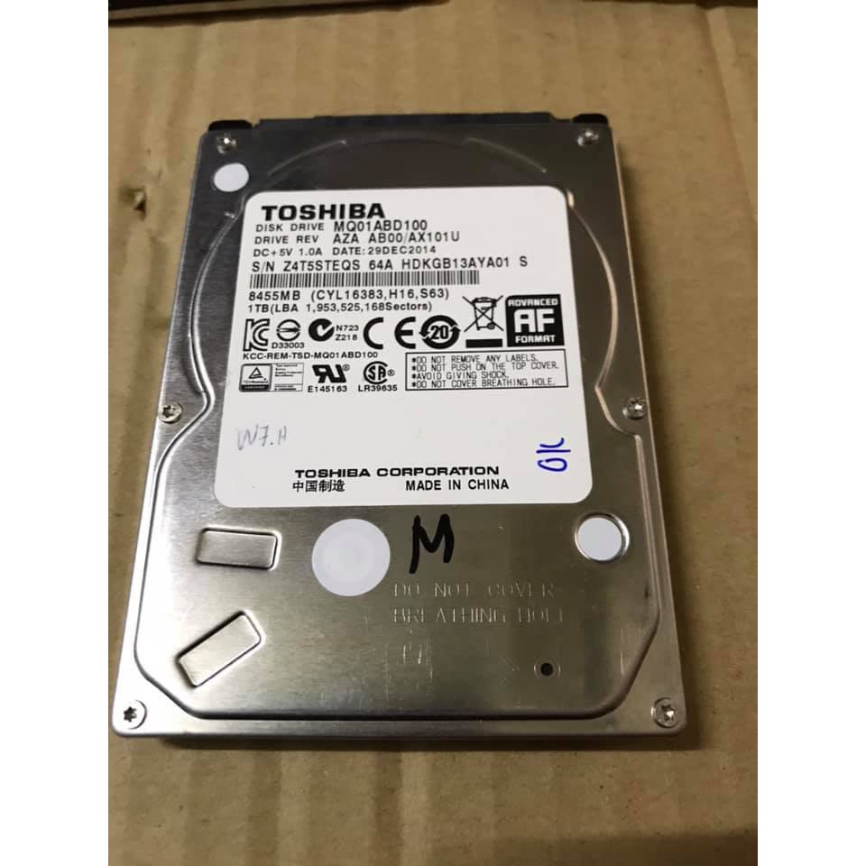 Ổ Cứng HDD Laptop 1000GB Tháo Máy 5400RPM BH 1 tháng