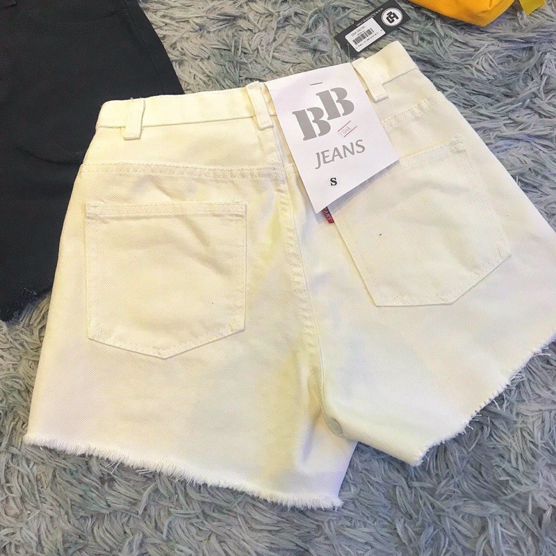 Quần short jean nữ bigsize. Lưng cao rách kiểu tầng. Quần short jean nữ size đại 40kg-80kg