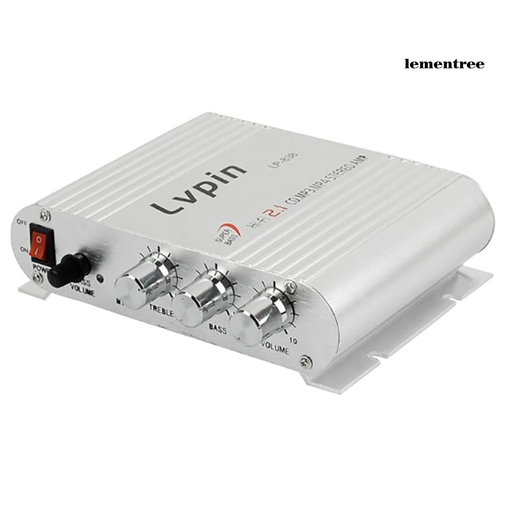 Mạch KhuếCh ĐạI Âm Thanh HiFi CD MP3 MP4 Kênh 2.1Lvpin838 12V Chuyên DụNg Cho Xe Hơi