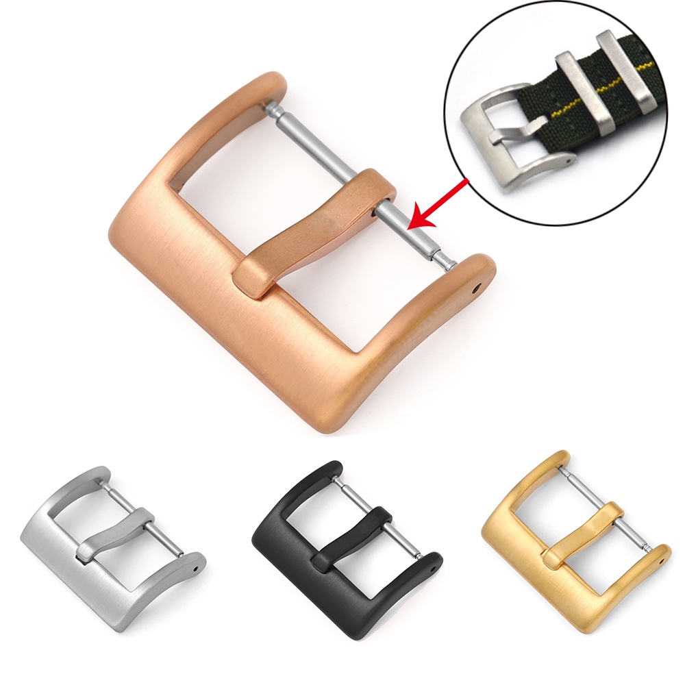 Khóa Dây Đeo Đồng Hồ Bằng Thép Không Gỉ 16mm 18mm 20mm 22mm