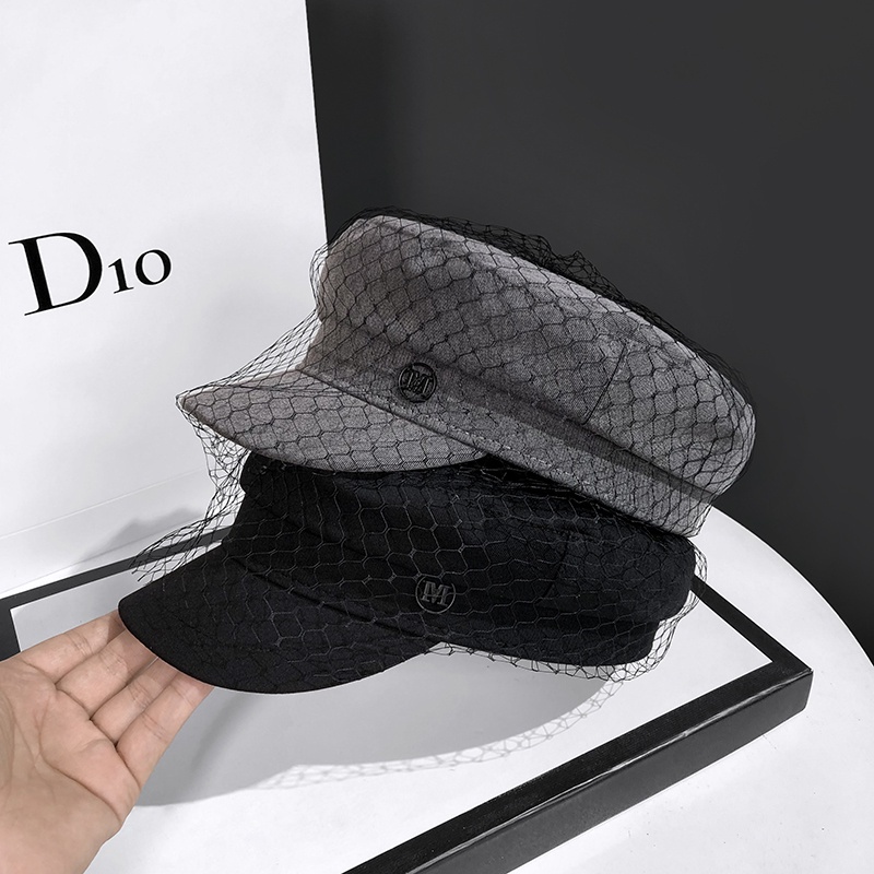 Mũ Beret Vải Gạc Phong Cách Retro Nhật Bản Mới Cho Nữ