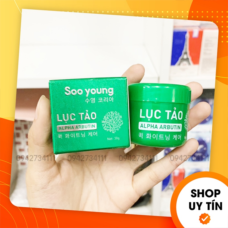 [Chính Hãng] Kem Kích Trắng Lục Tảo Soo Young Dưỡng Trắng Da Cấp Tốc