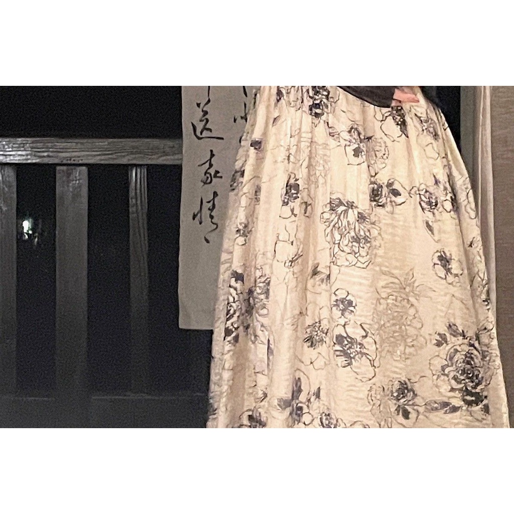 Đầm Hai Dây Dáng Dài Phong Cách Trung Hoa Thời Trang Mùa Hè 2022