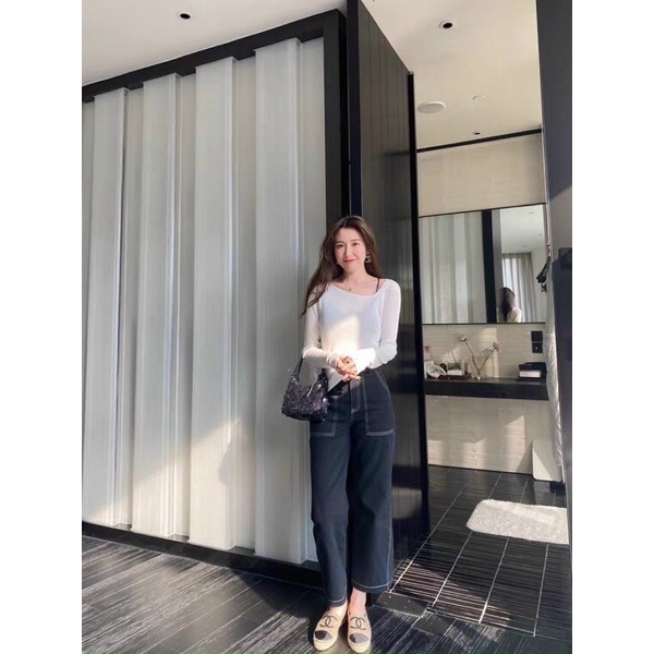 Áo len tăm lệch vai