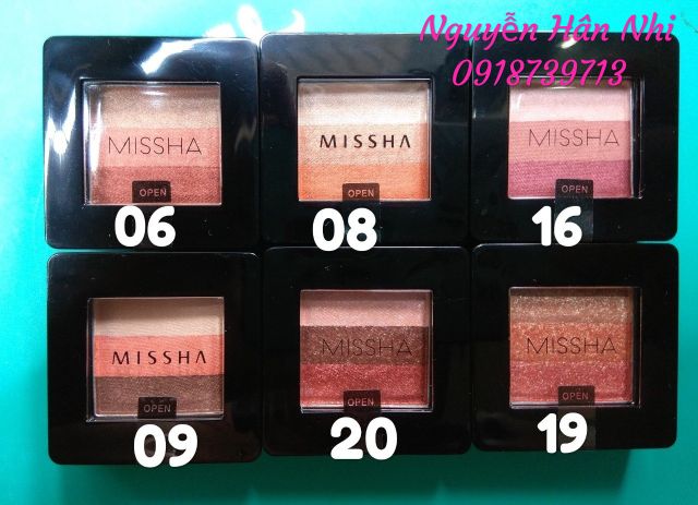 PHẤN MẮT 3 MÀU MISSHA 100% CHÍNH HÃNG