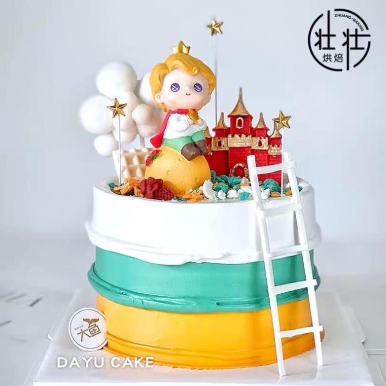 Hoàng Tử, Công Chúa Mặt Trăng Trang Trí Bánh,Trang Trí Bánh Kem, Trang Trí Bánh Sinh Nhật, Phụ Kiện Bánh Dola Authentic