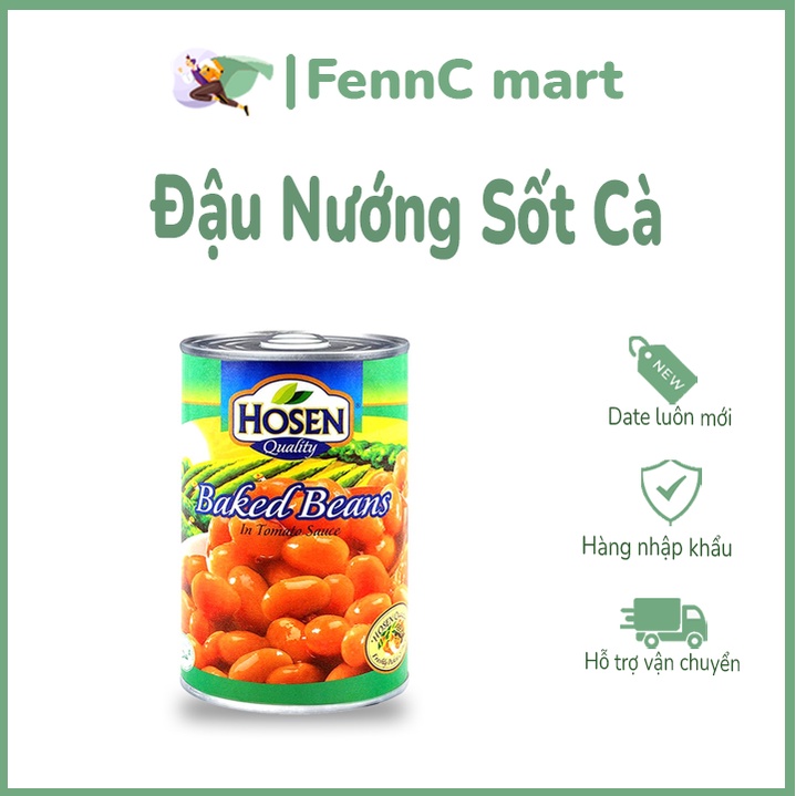 Đậu Nướng Sốt Cà Chua Baked Bean in Tomato Hosen 425G FENNC