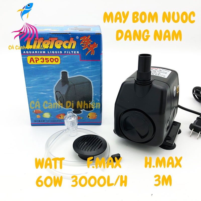 Máy bơm nước hồ cá dạng nằm Lifetech AP 3500