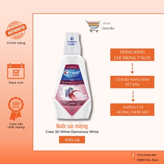 𝐍𝐔̛𝐎̛́𝐂 𝐒𝐔́𝐂 𝐌𝐈𝐄̣̂𝐍𝐆 𝐂𝐑𝐄𝐒𝐓 𝟑𝐃 𝐖𝐇𝐈𝐓𝐄 - DÒNG GLAMOROUS WHITE SIÊU SẠCH SIÊU TRẮNG RĂNG CỦA MỸ 🇺🇸🇺🇸